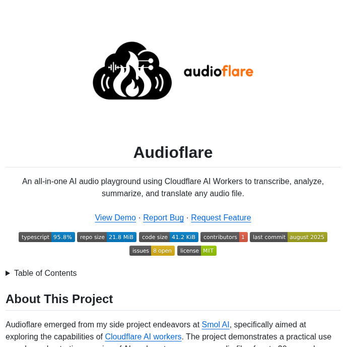 Seanoliver Audioflare screenshot