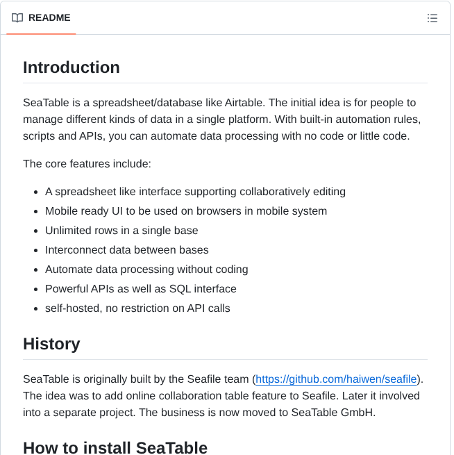 Seatable Seatable screenshot
