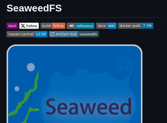 Seaweedfs Seaweedfs screenshot