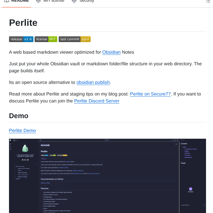 Secure 77 Perlite screenshot