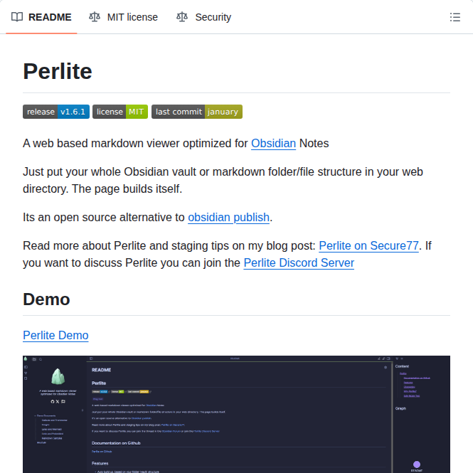 Secure 77 Perlite screenshot