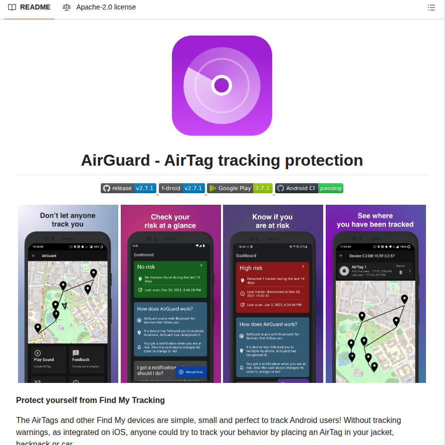 Seemoo Lab Airguard screenshot