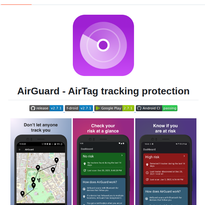 Seemoo Lab Airguard screenshot
