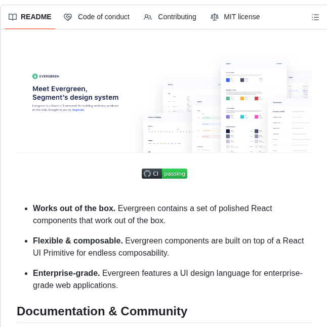Segmentio Evergreen screenshot