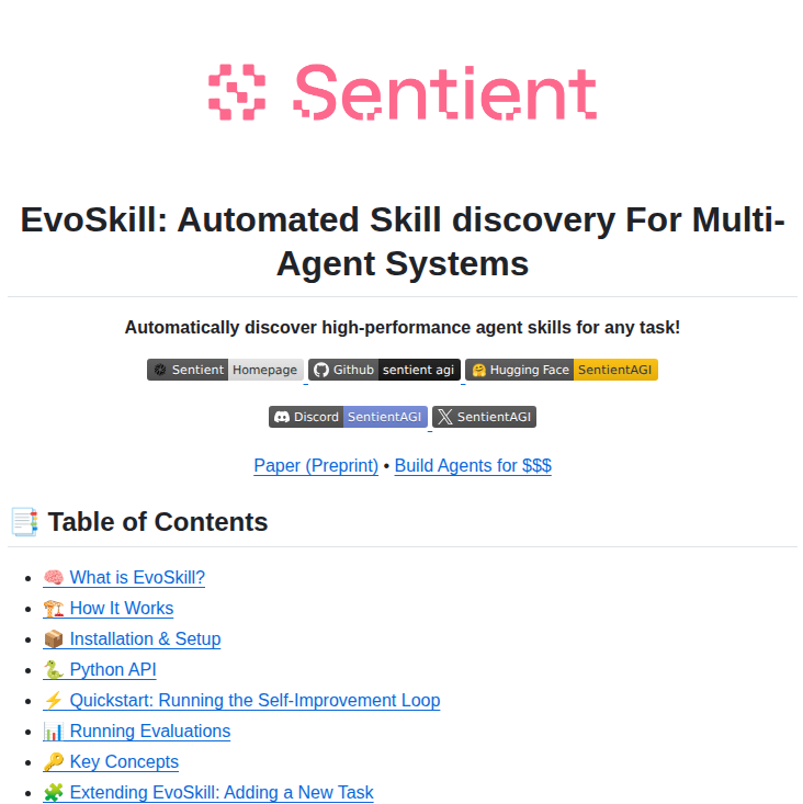 Sentient Agi Evoskill screenshot