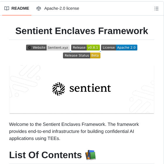 Sentient Agi Sentient Enclaves Framework screenshot