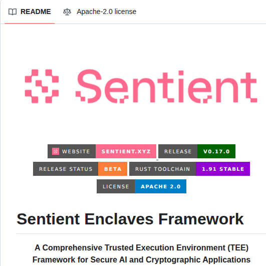 Sentient Agi Sentient Enclaves Framework screenshot
