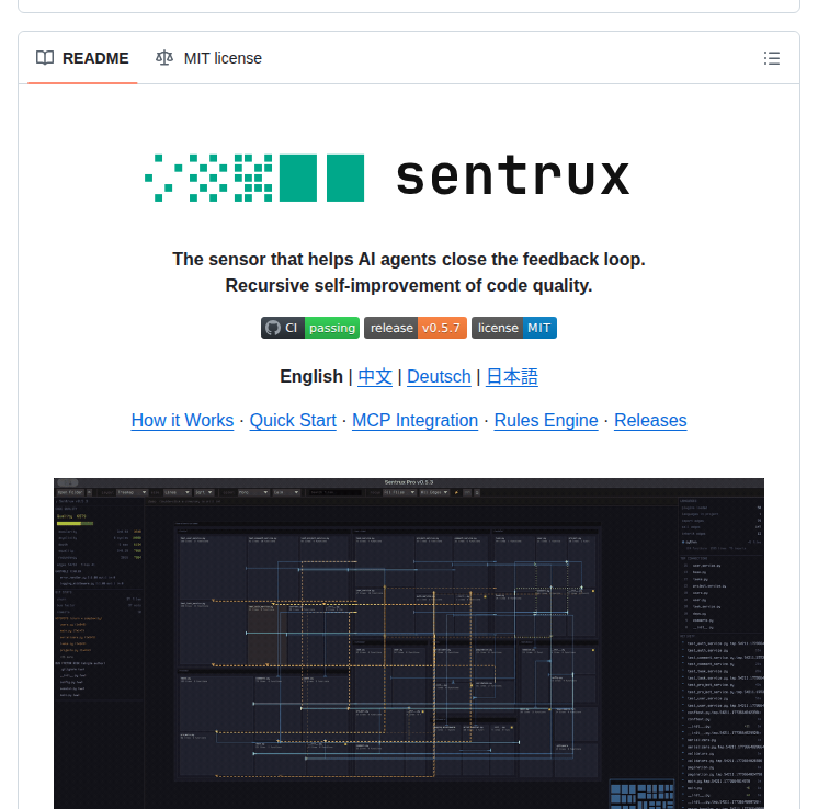 Sentrux Sentrux screenshot