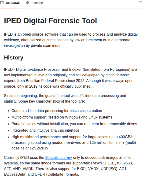 Sepinf Inc Iped screenshot