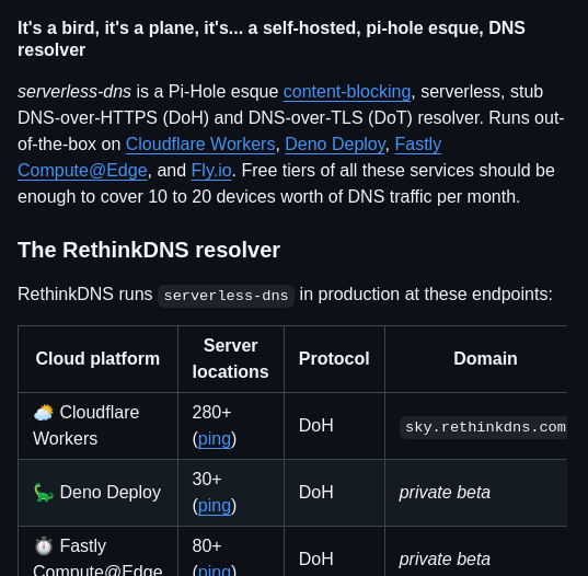 Serverless Dns Serverless Dns screenshot