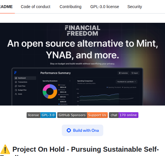 Serversideup Financial Freedom screenshot