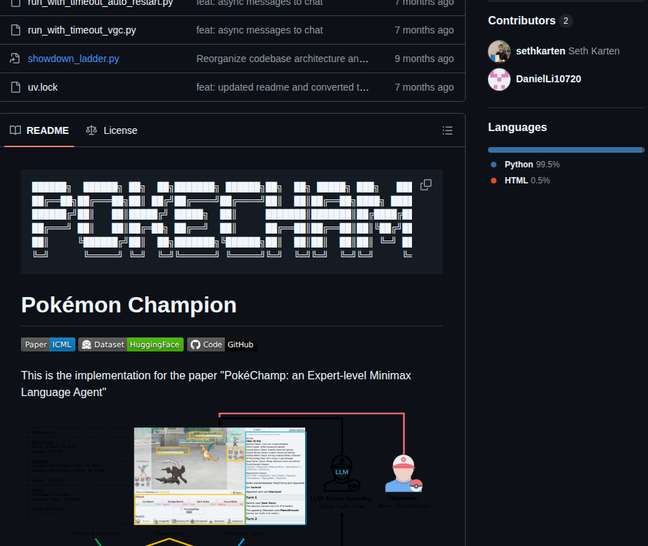 Sethkarten Pokechamp screenshot