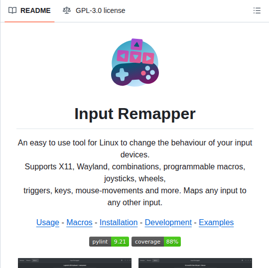 Sezanzeb Input Remapper screenshot
