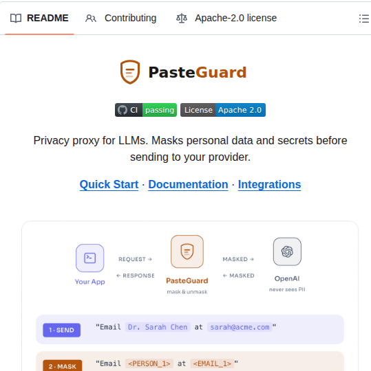 Sgasser Pasteguard screenshot