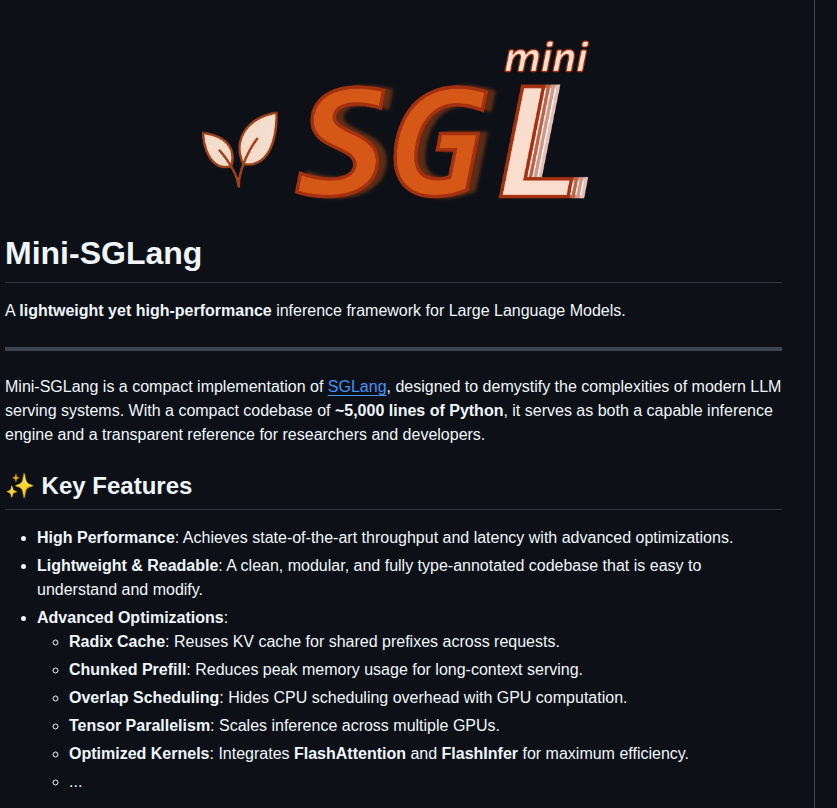 Sgl Project Mini Sglang screenshot