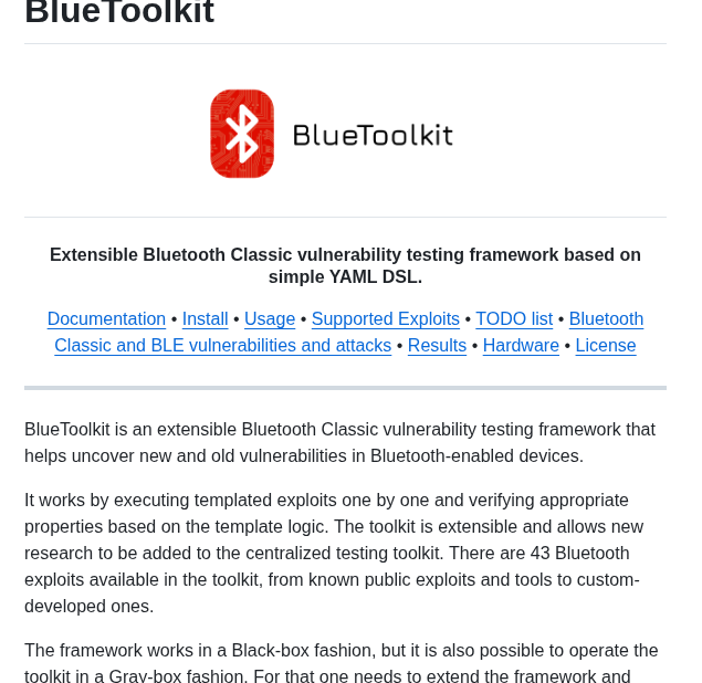 Sgxgsx Bluetoolkit screenshot
