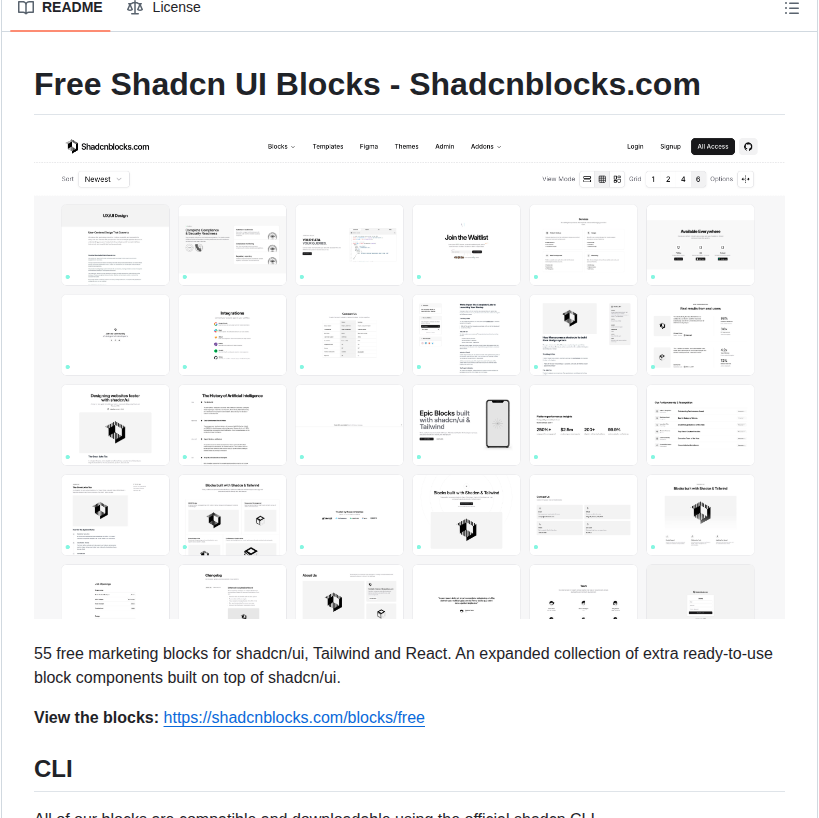 Shadcnblocks Shadcn Ui Blocks screenshot