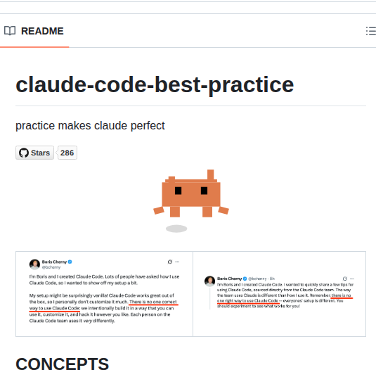 Shanraisshan Claude Code Best Practice screenshot