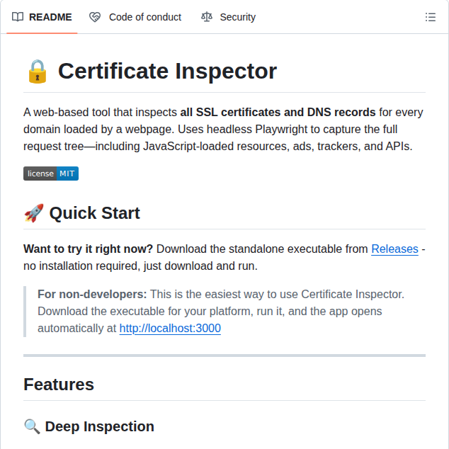 Shanselman Cert Inspector screenshot