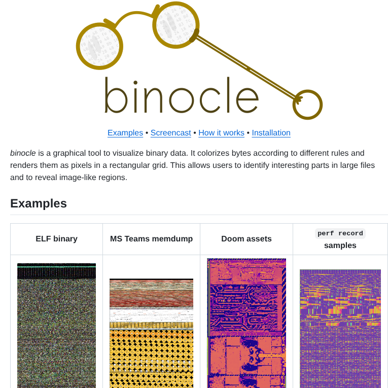 Sharkdp Binocle screenshot