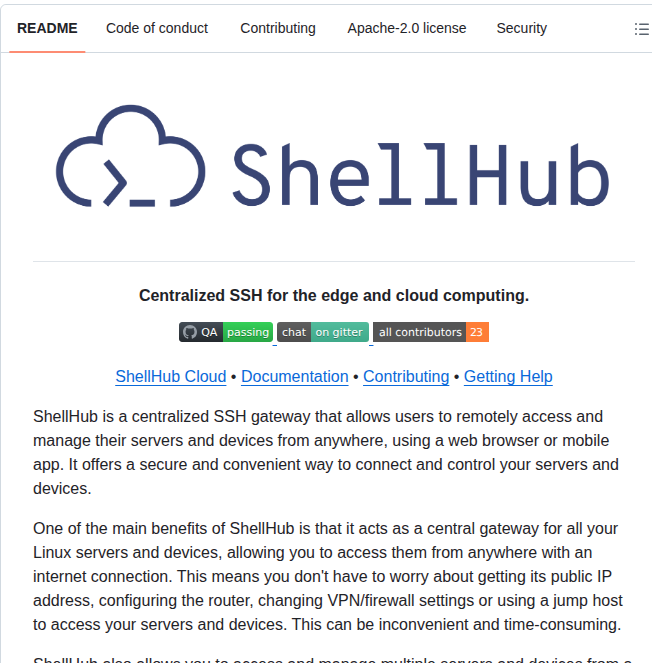 Shellhub Io Shellhub screenshot