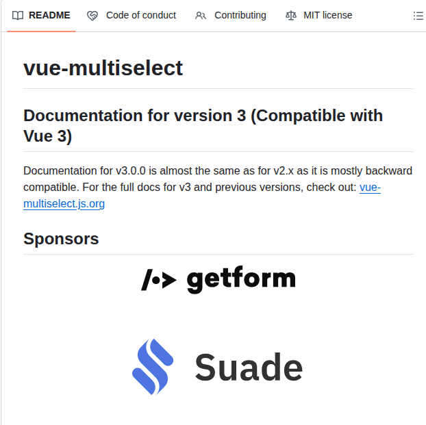 Shentao Vue Multiselect screenshot