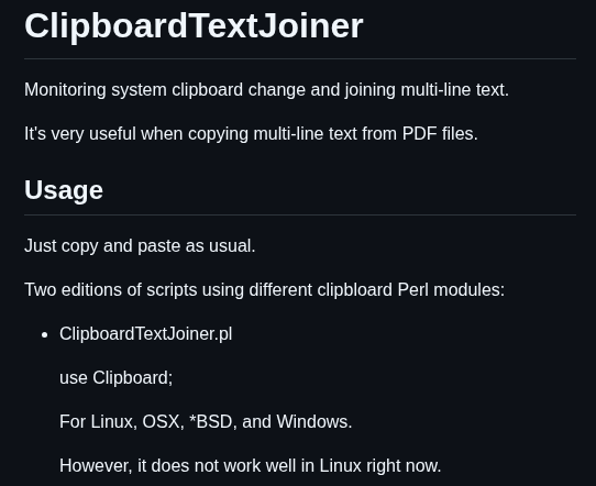 Shenwei356 Clipboardtextjoiner screenshot