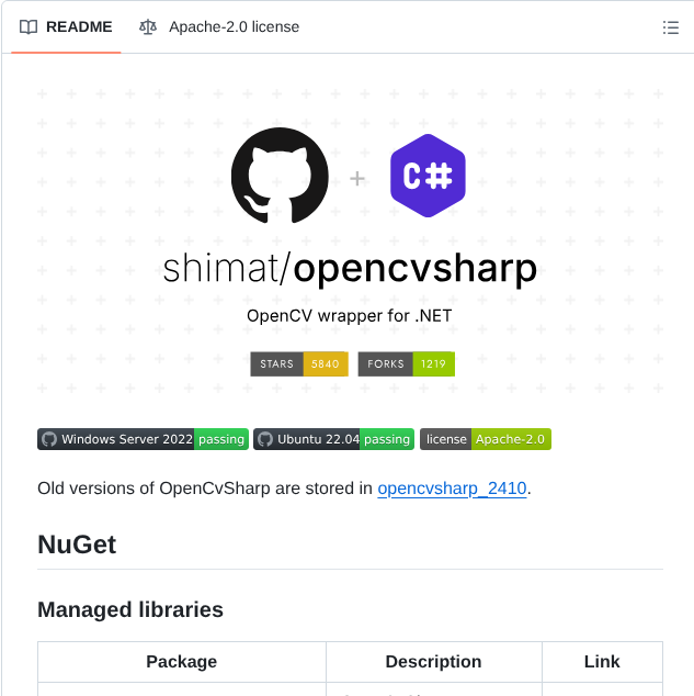 Shimat Opencvsharp screenshot
