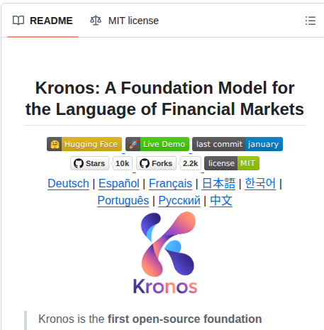Shiyu Coder Kronos screenshot