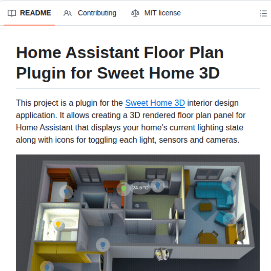 Shmuelzon Home Assistant Floor Plan screenshot