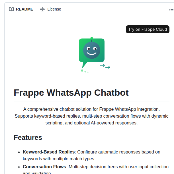 Shridarpatil Frappe_whatsapp_chatbot screenshot