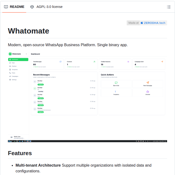 Shridarpatil Whatomate screenshot