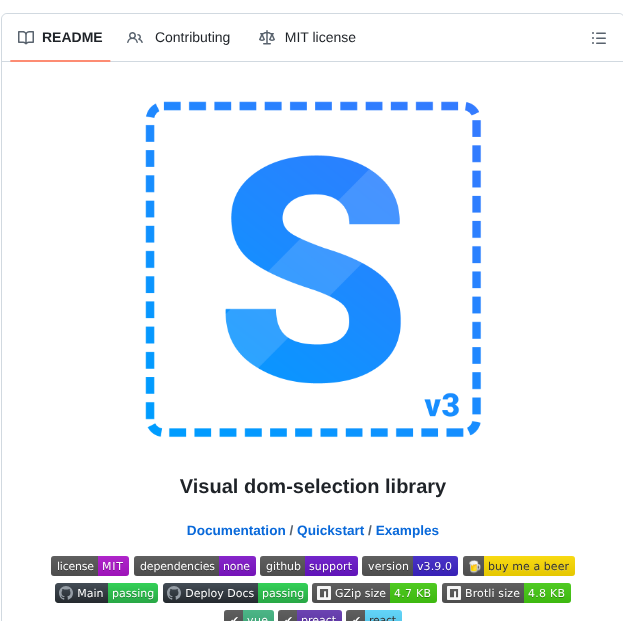 Simonwep Viselect screenshot
