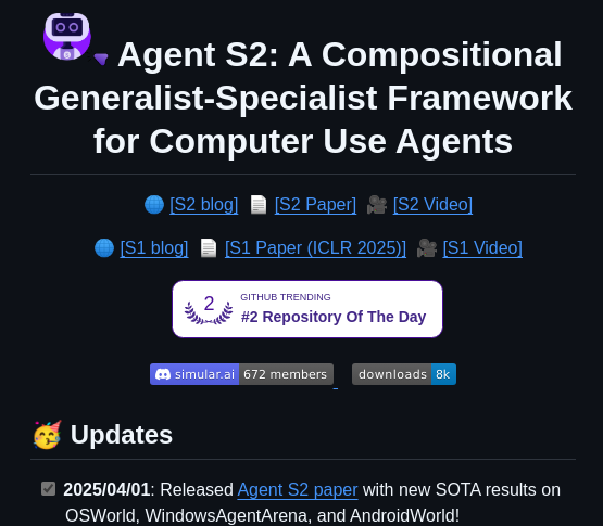 Simular Ai Agent S screenshot