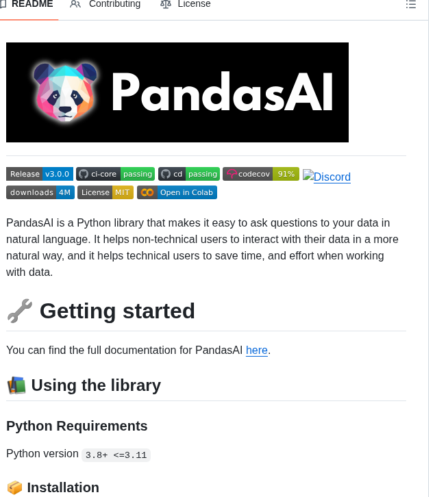 Sinaptik Ai Pandas Ai screenshot