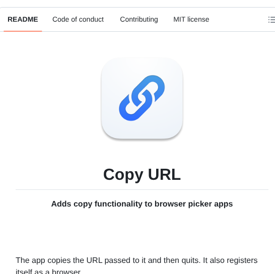 Sindresorhus Copy Url screenshot