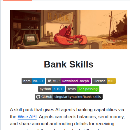 Singularityhacker Bank Skills screenshot