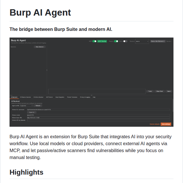Six2dez Burp Ai Agent screenshot