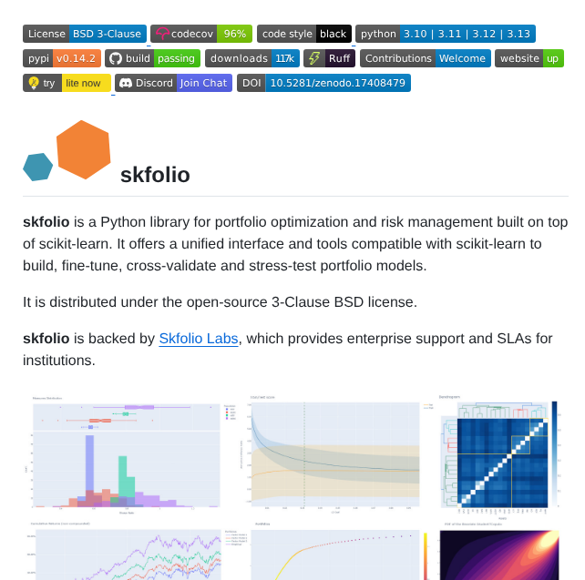 Skfolio Skfolio screenshot
