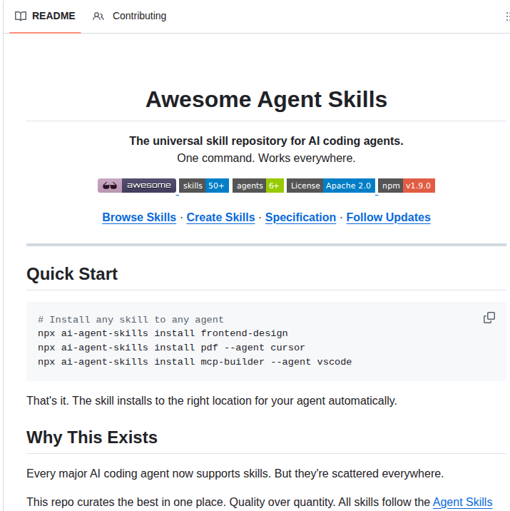 Skillcreatorai Awesome Agent Skills screenshot