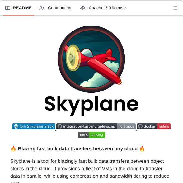 Skyplane Project Skyplane screenshot
