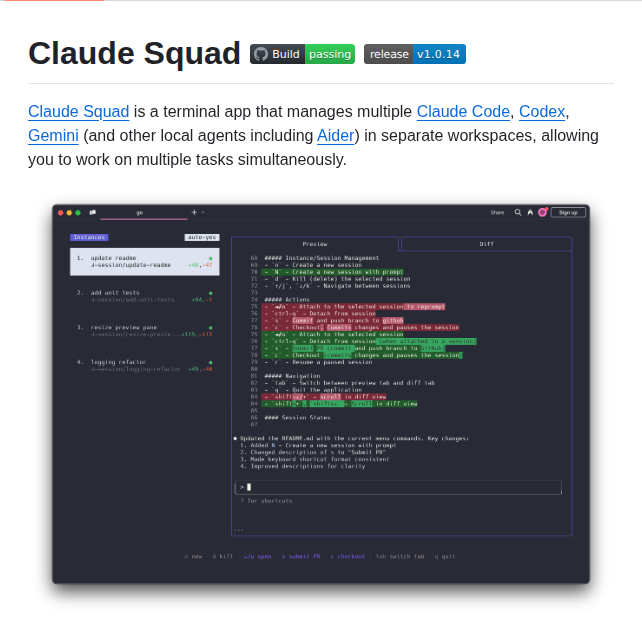 Smtg Ai Claude Squad screenshot