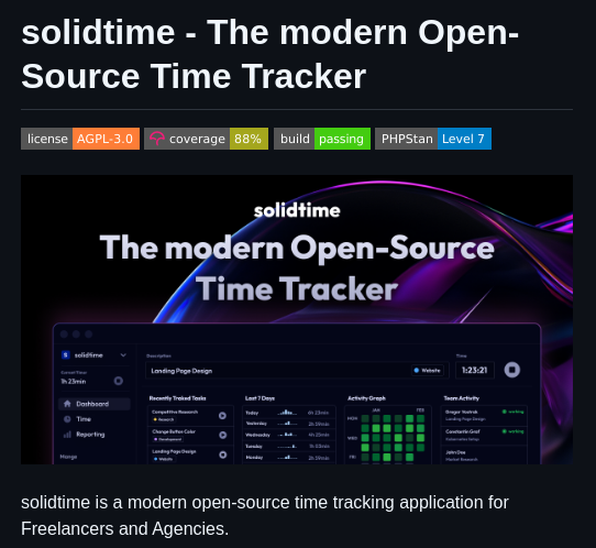 Solidtime Io Solidtime screenshot