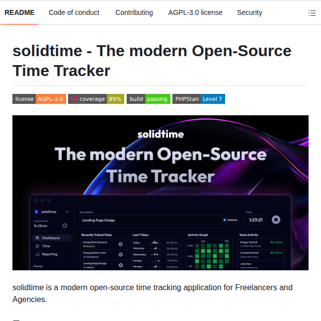 Solidtime Io Solidtime screenshot