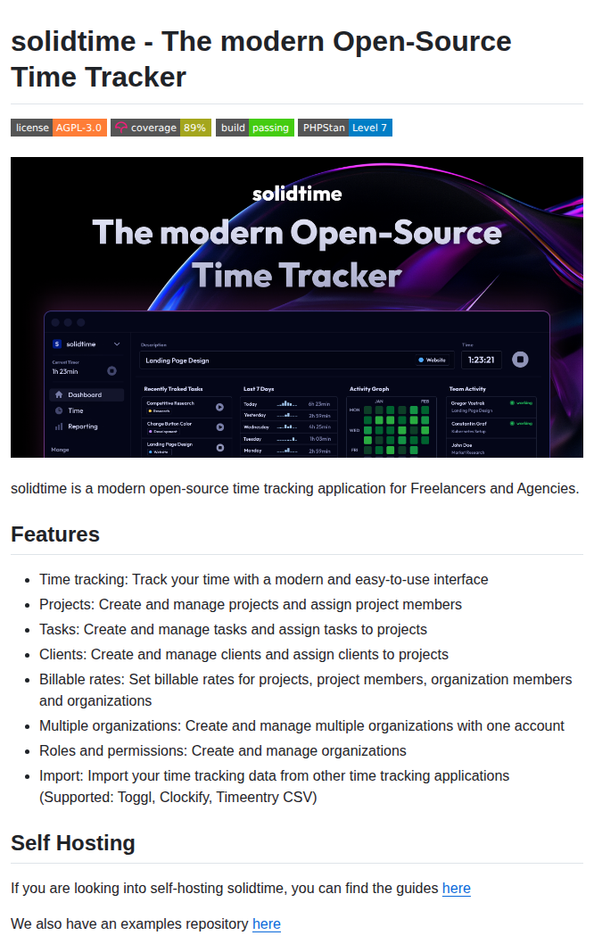 Solidtime Io Solidtime screenshot