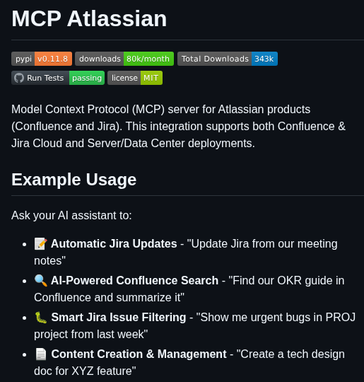 Sooperset Mcp Atlassian screenshot