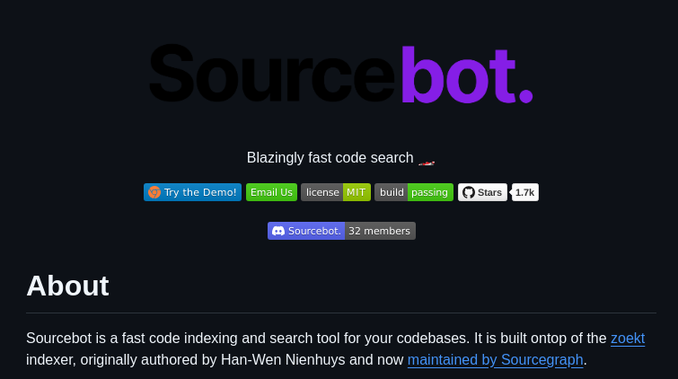 Sourcebot Dev Sourcebot screenshot