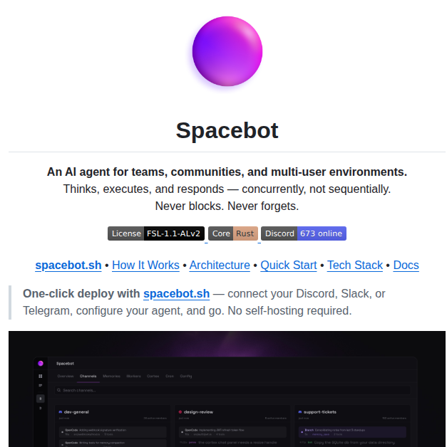 Spacedriveapp Spacebot screenshot