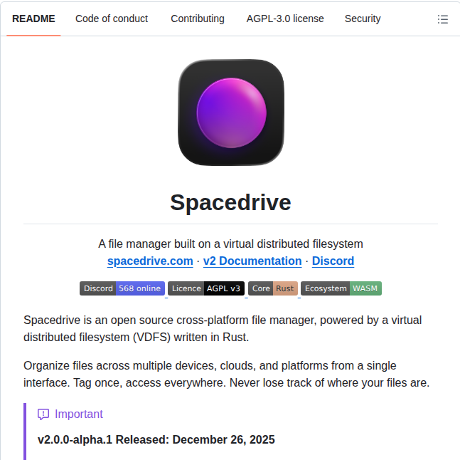 Spacedriveapp Spacedrive screenshot