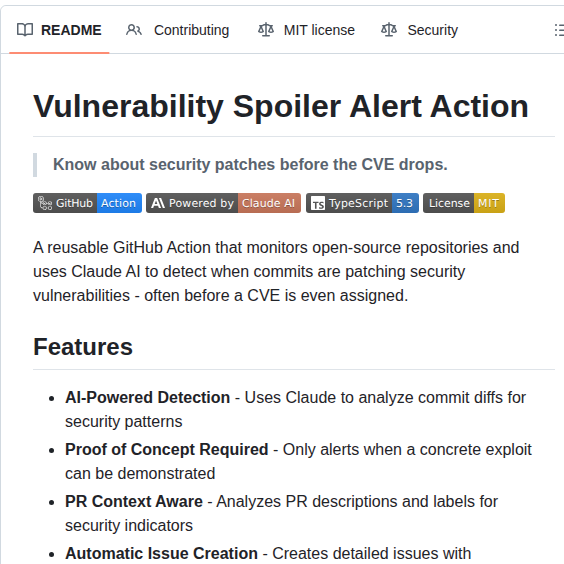Spaceraccoon Vulnerability Spoiler Alert Action screenshot